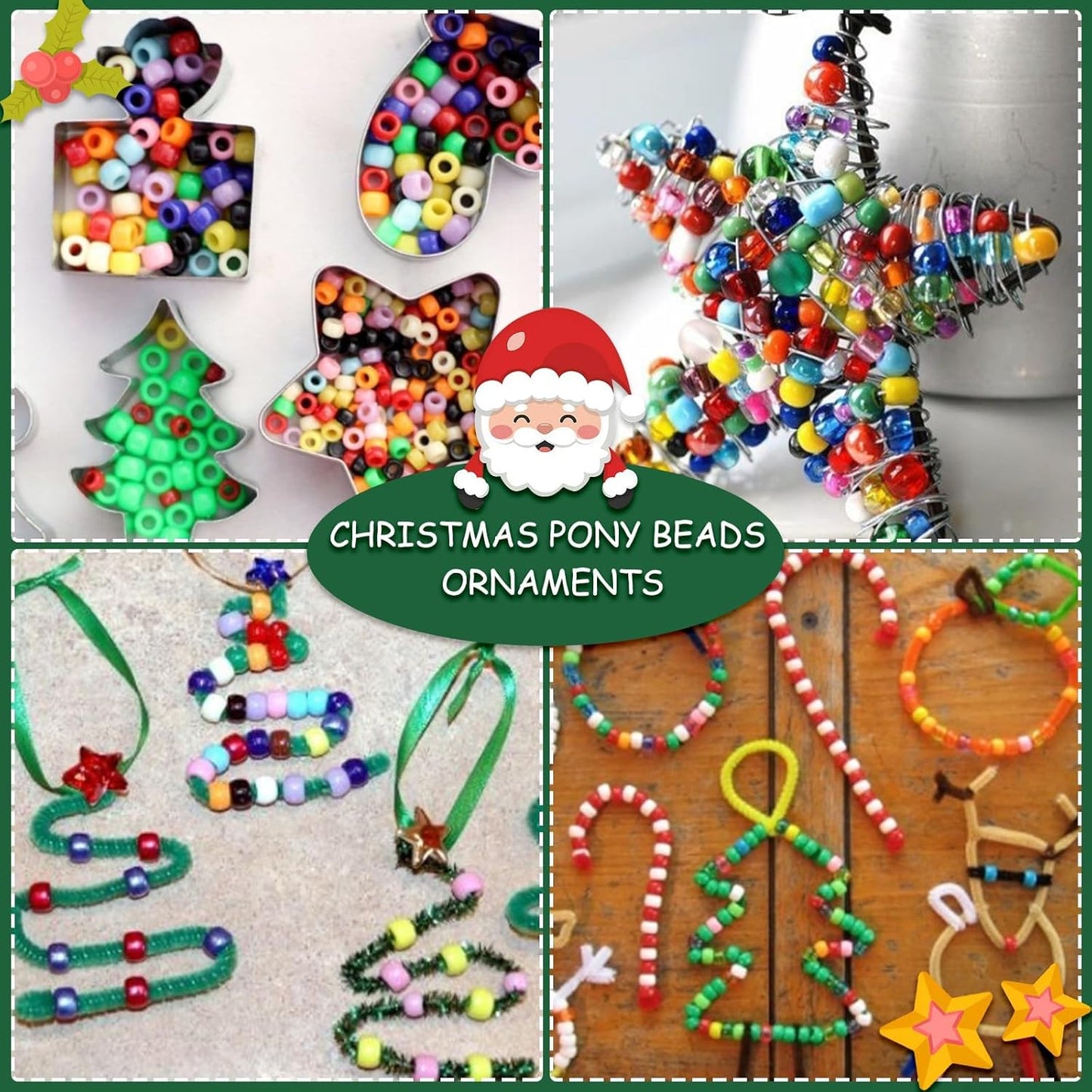 4000Pcs Pony Beads Friendship Bracelet Making Kit Included 96 Colors Kandi Bead,Letter Beads,Beads for Bracelet Making Kit DIY Crafts