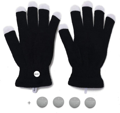 7 Colors Light Show LED Gloves Rave Light Finger Lighting Flashing Glow Mittens