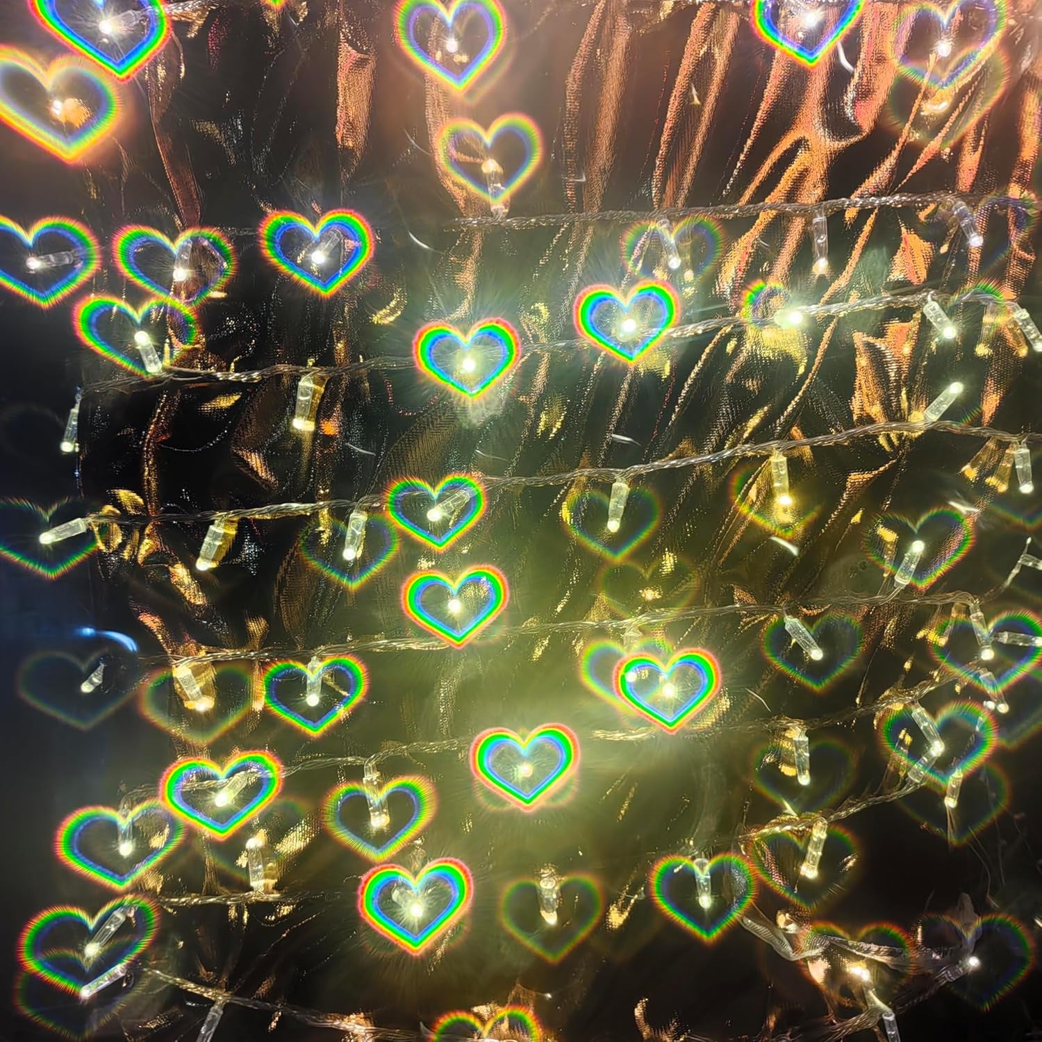 3PCS Diffraction Glasses, 3D Prism Rainbow Heart Star Effect Light Refraction Rave Glasses for Bar Concert EDM Party