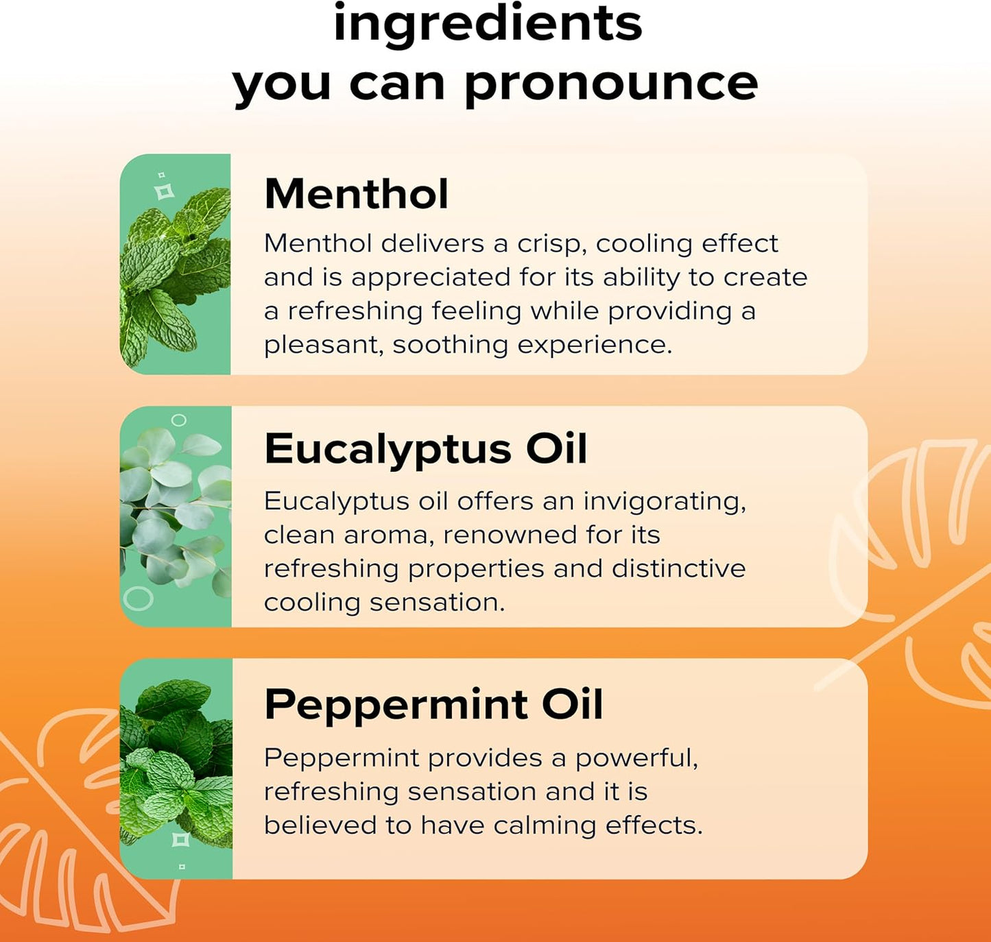 Nasal Stick | Vapor Flow Technology | Cool Refreshing Sensation | Natural Mood Boost | Simple Ingredients | Essential Oils + Menthol Inhaler (Mint, Wintermint, Tropical, Spearmint)