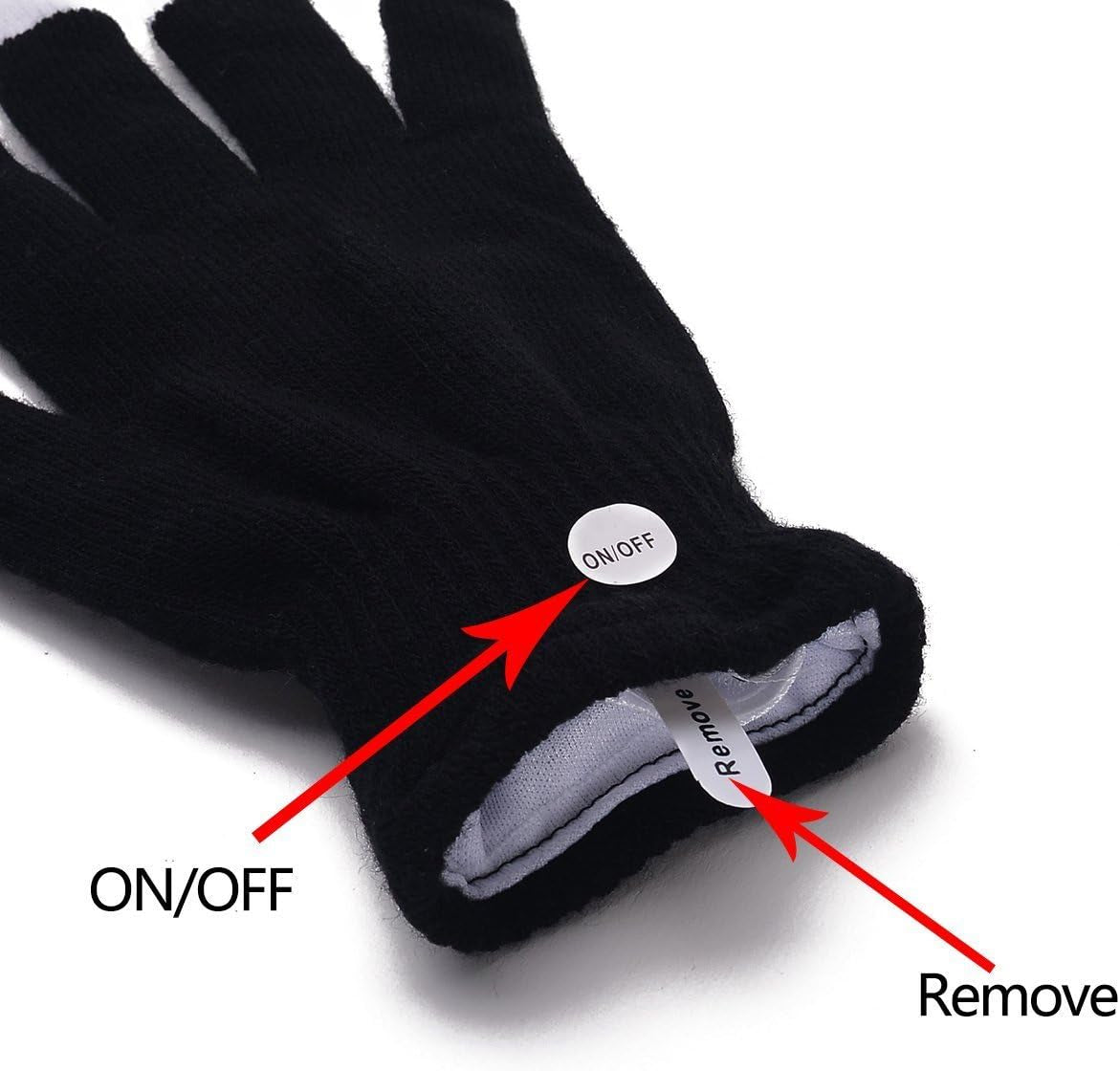 7 Colors Light Show LED Gloves Rave Light Finger Lighting Flashing Glow Mittens