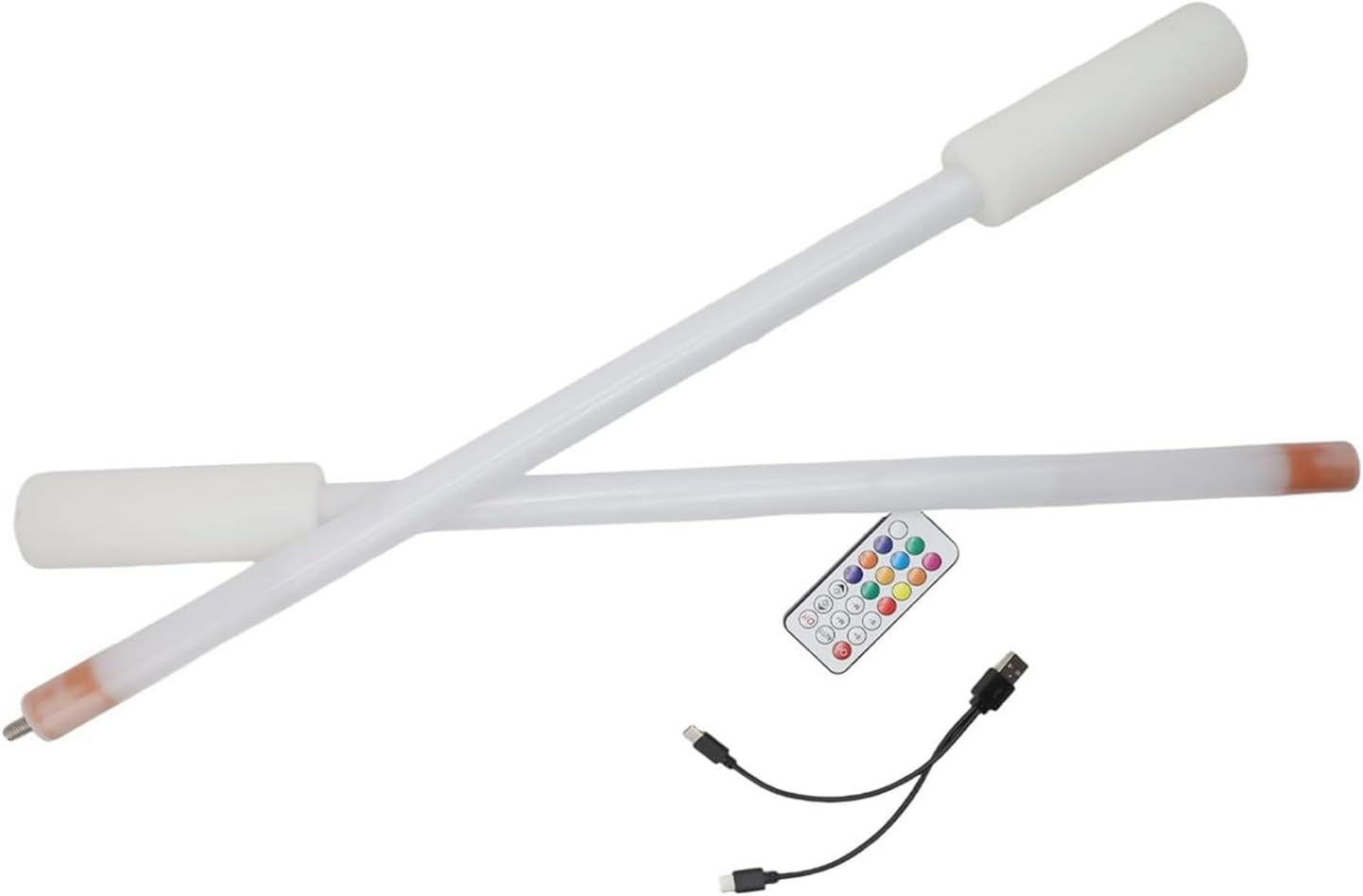 LED Poi LED Staff, Length 47.51 Inches, Stunning Light - Glow Staff Spinning Fun with Remote Control Ideal for Both Beginners and Professional Performers