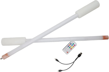 LED Poi LED Staff, Length 47.51 Inches, Stunning Light - Glow Staff Spinning Fun with Remote Control Ideal for Both Beginners and Professional Performers