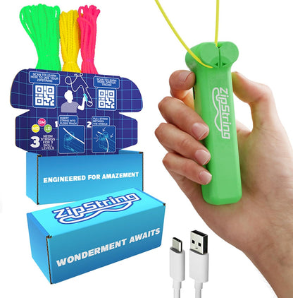 Original - as Seen on Shark Tank - Classic Rope Launcher Toy, Perfect for Kids & Adults - Fly a String Loop in the Air for Endless Tricks & Fun, Wonderment Awaits, Bold Blue