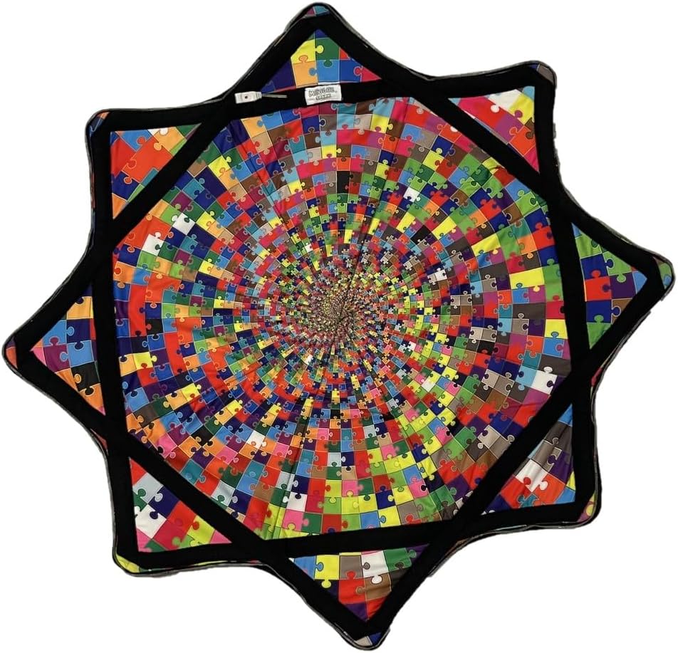 Spark Flow Star - AIR 28" Midway 24" - Rechargeable Multi-Colored LED Lights - 3 Modes (Cookie Spin - AIR)