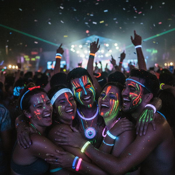 Ravers Hugging